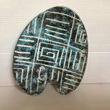 Empty pocket painter's palette geometric patterns