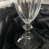 6 antique crystal champagne flutes and stemmed glasses