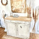 Antique patinated sideboard