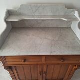 Old bathroom cabinet with marble