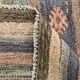6x9 Gray & Green Striped Pattern Kilim Rug, 176x262Cm