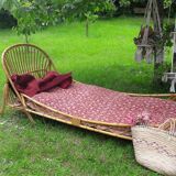 Rattan bed