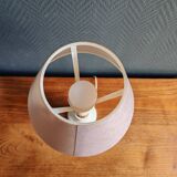 Vintage Table Lamp in White Marble and Brass