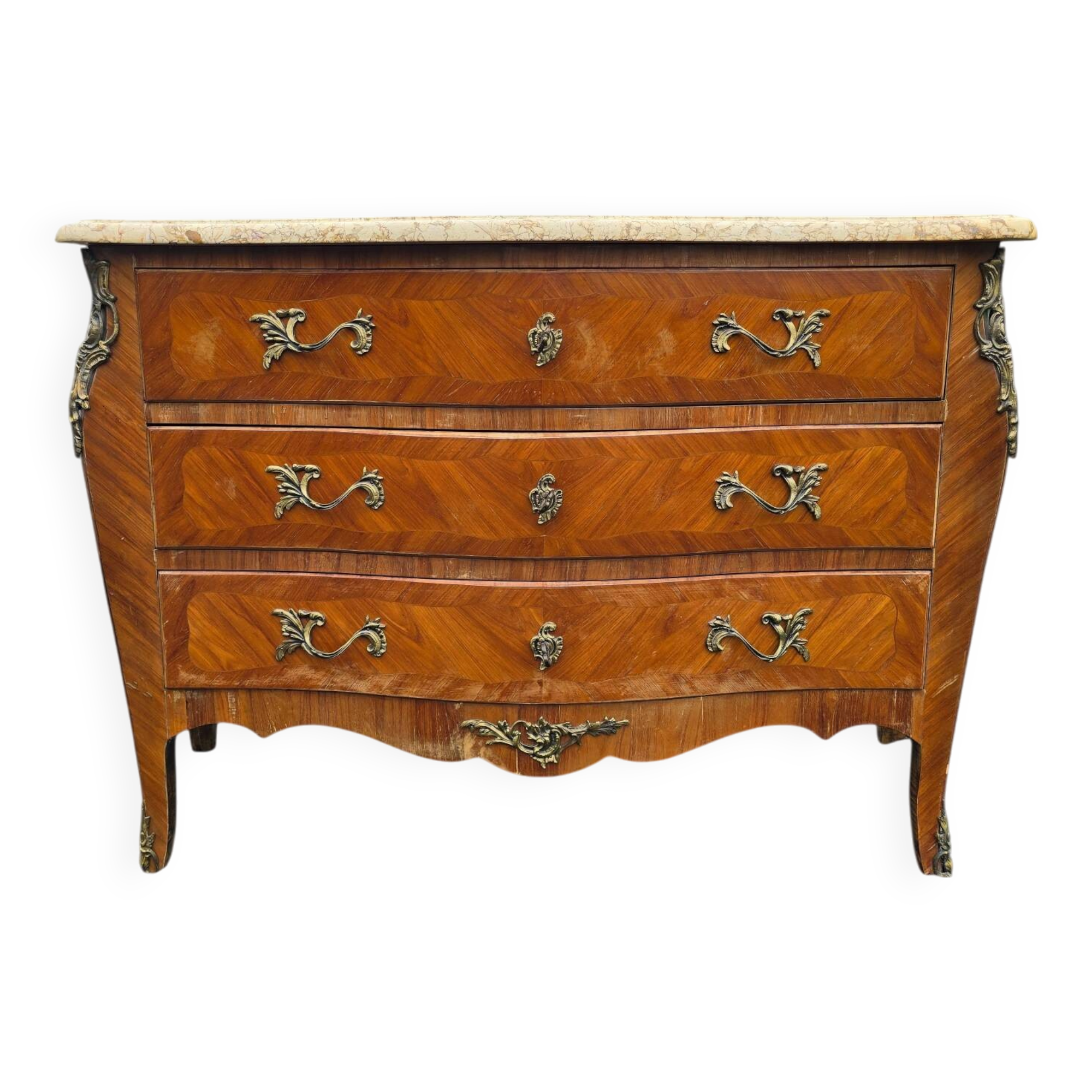 Commode style Louis XV dessus marbre