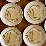 Assiettes anciennes françaises Salins 70’s