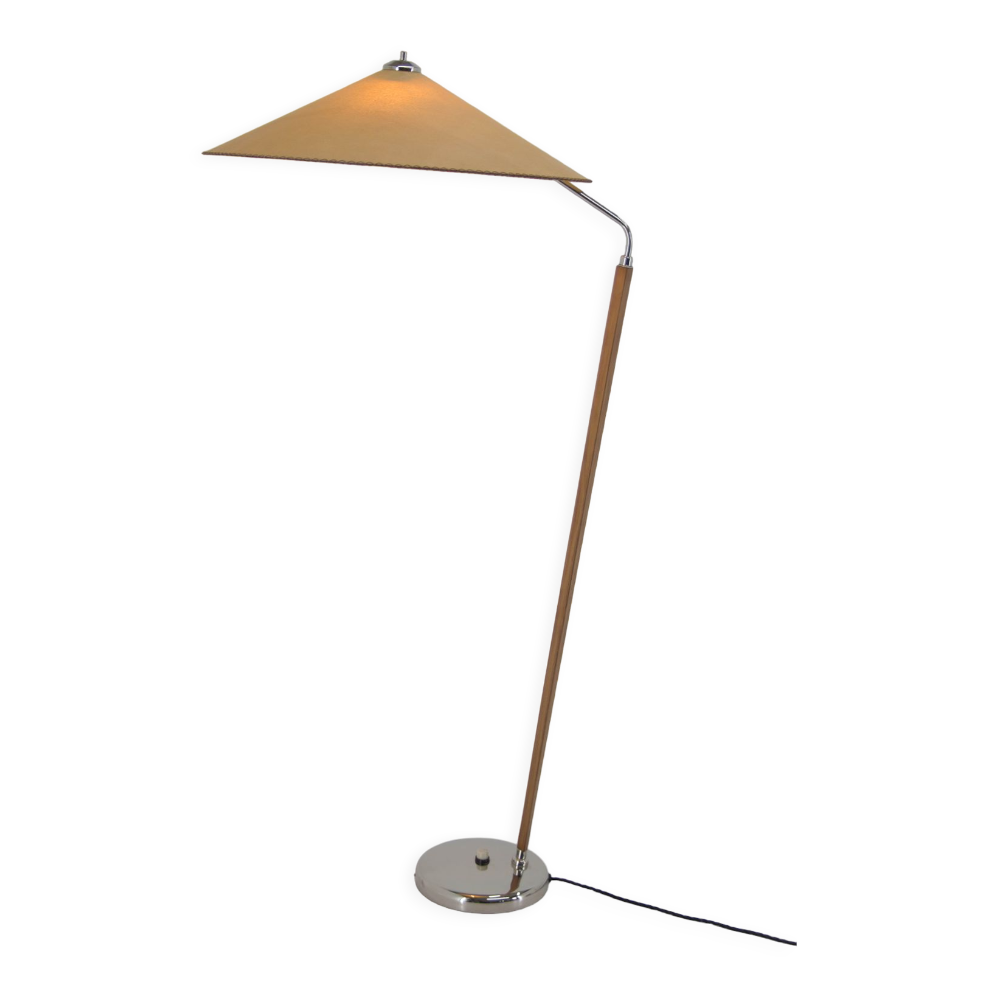 1960s Midcentury Floor Lamp "Japanese style" by Zukov, Czechoslovakia