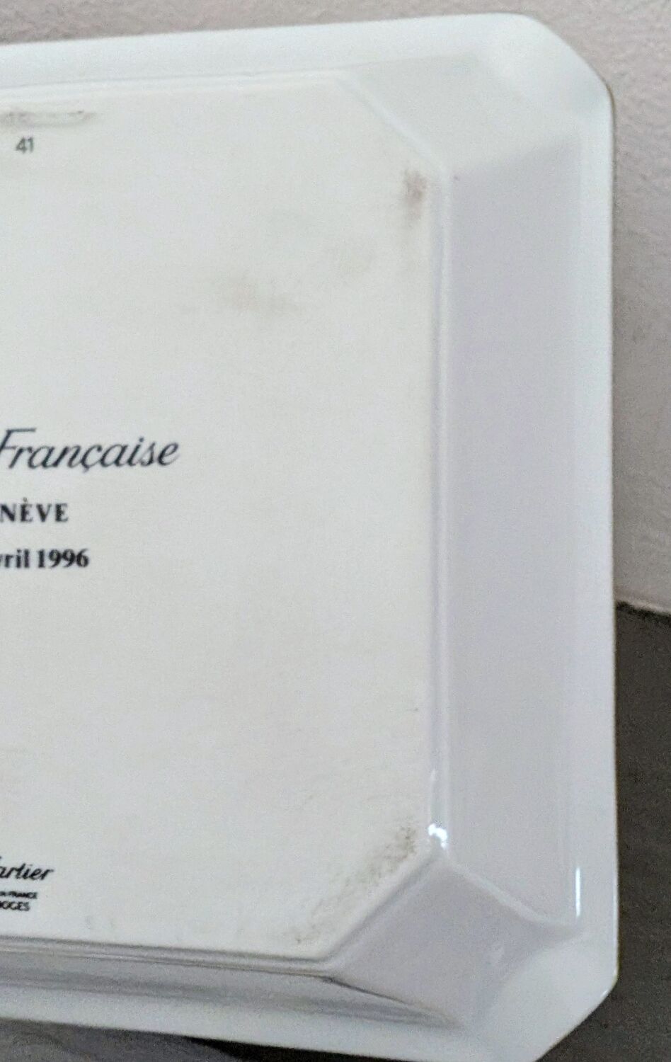 Tank Cartier ashtray (with its box)