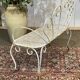 Banc de jardin en fer forgé des années 1950