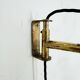Large Adjustable Brass Wall Lamp