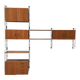 Vintage teak modular wall system by Tomado for Musterring, 1960s