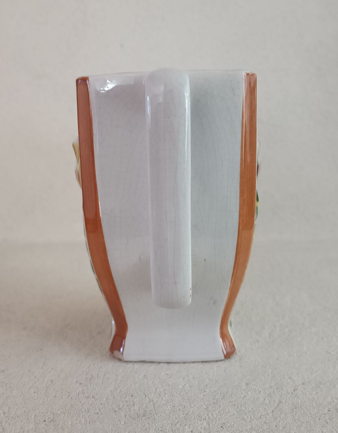 Art nouveau iron pitcher