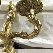 Louis XV style bronze wall lamp with 2 lights