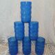 6 antique cobalt blue glasses
