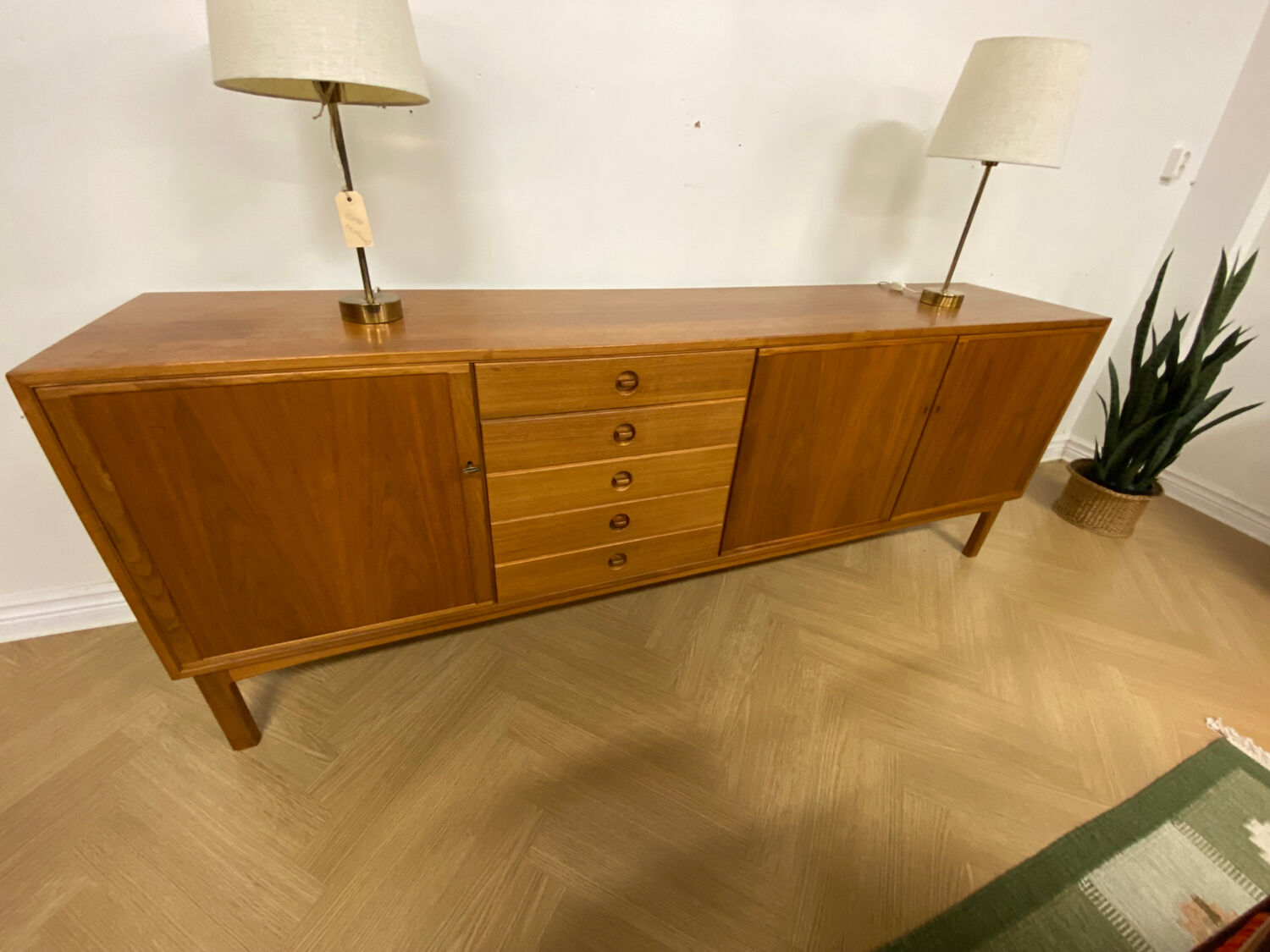 Scandinavian walnut sideboard, Skaraborgs Möbelindustri, Sweden, 1960