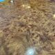 Table basse italienne laque loupe d’orme