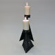 Scandinavian Brutalist Metal Candleholder for Two Candles 1970s