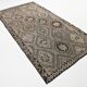 5x9 Cream Brown Handmade Kilim Rug, 151x286Cm