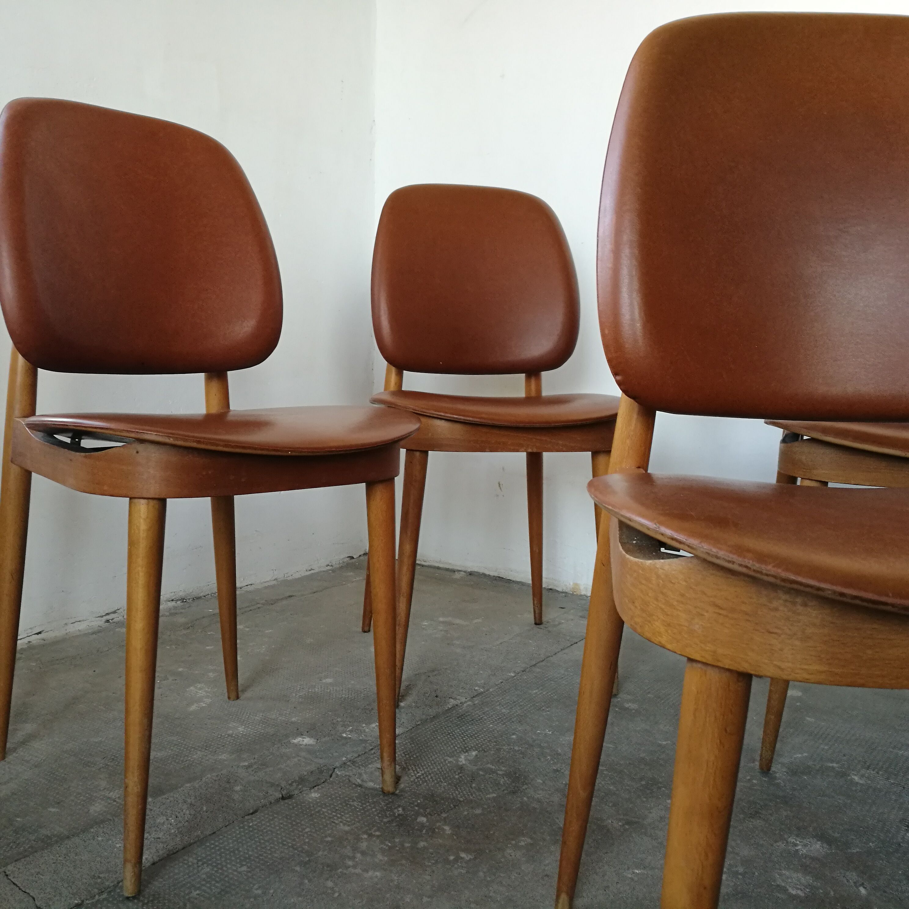 Set of 4 Baumann chairs, Pegasus model