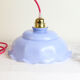 Suspension en verre bleu, vintage