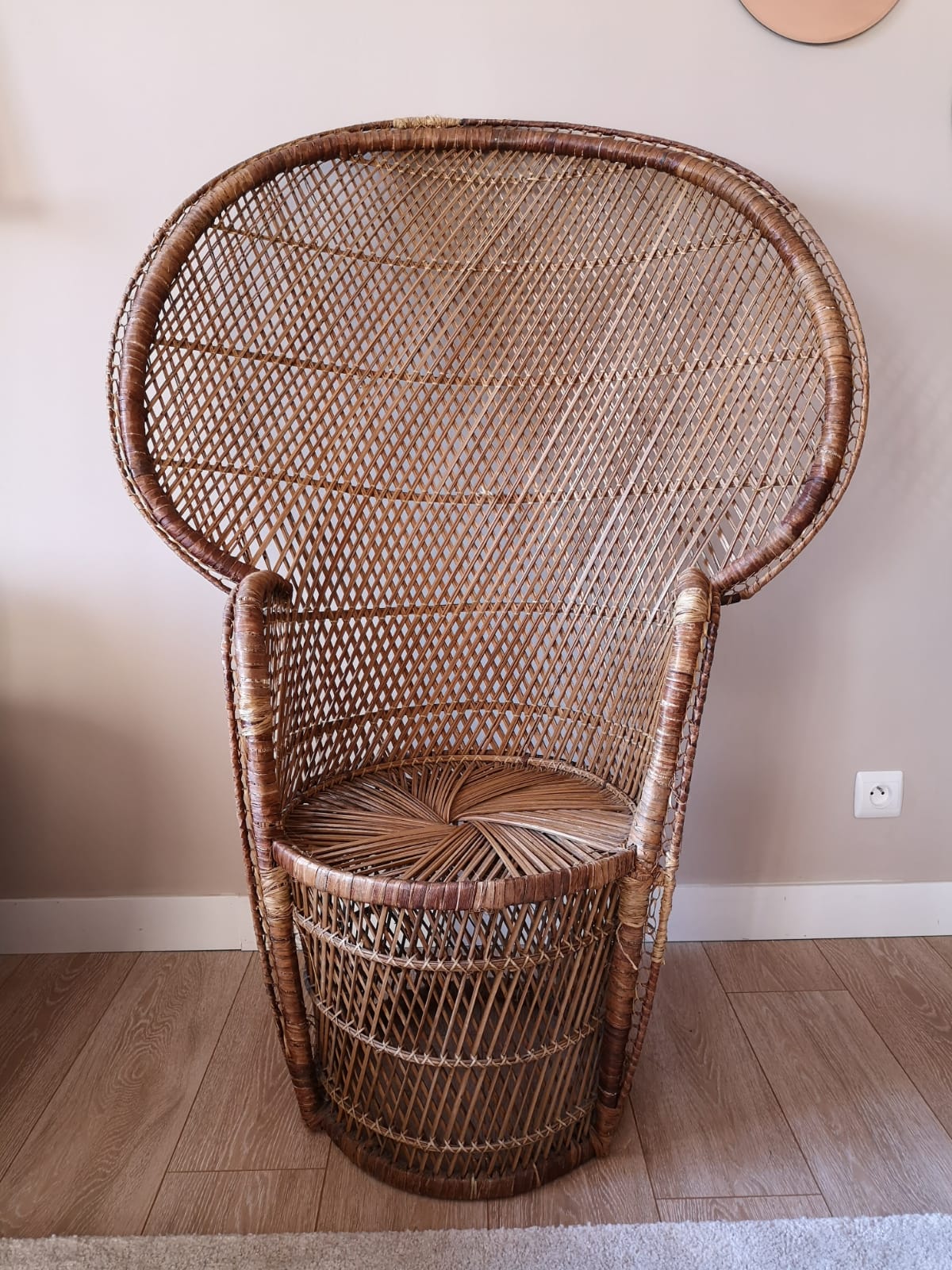 Fauteuil Emmanuelle peacock