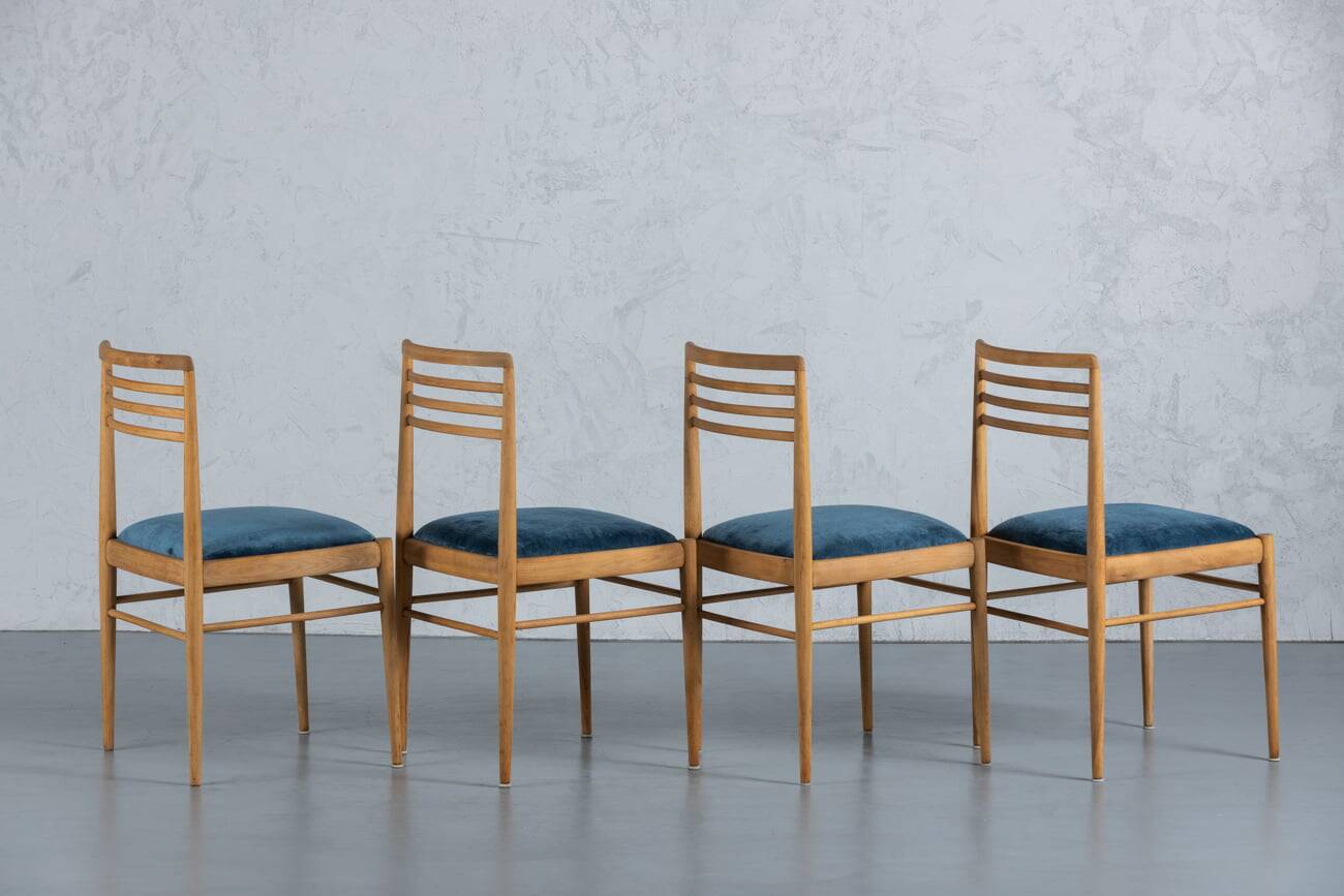 Mid-century dining chairs, Denmark, 1970s, set of 4