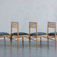 Mid-century dining chairs, Denmark, 1970s, set of 4