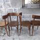 Series of 4 chairs bistro Thonet