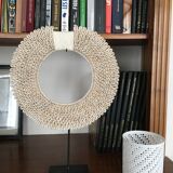 Sculpture tribal necklace Papou in shells