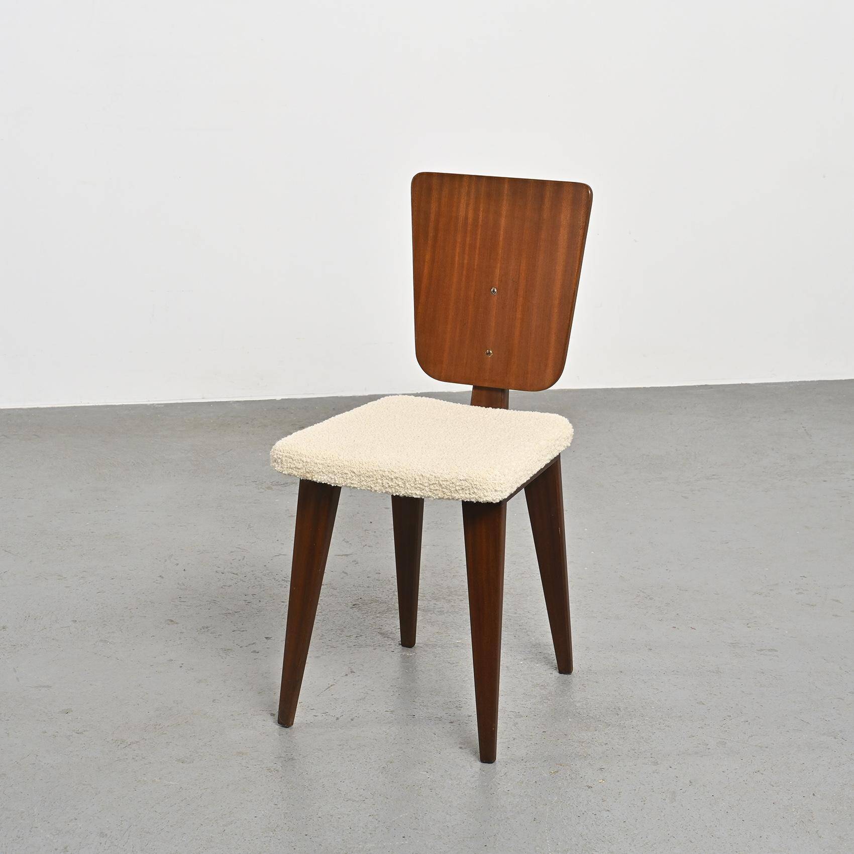 Modernist chairs by André Sornay, Lyon, 1950s