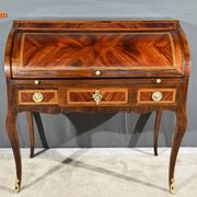 Mahogany and Rosewood Cylinder Desk, Louis XV period – 1st part XVI