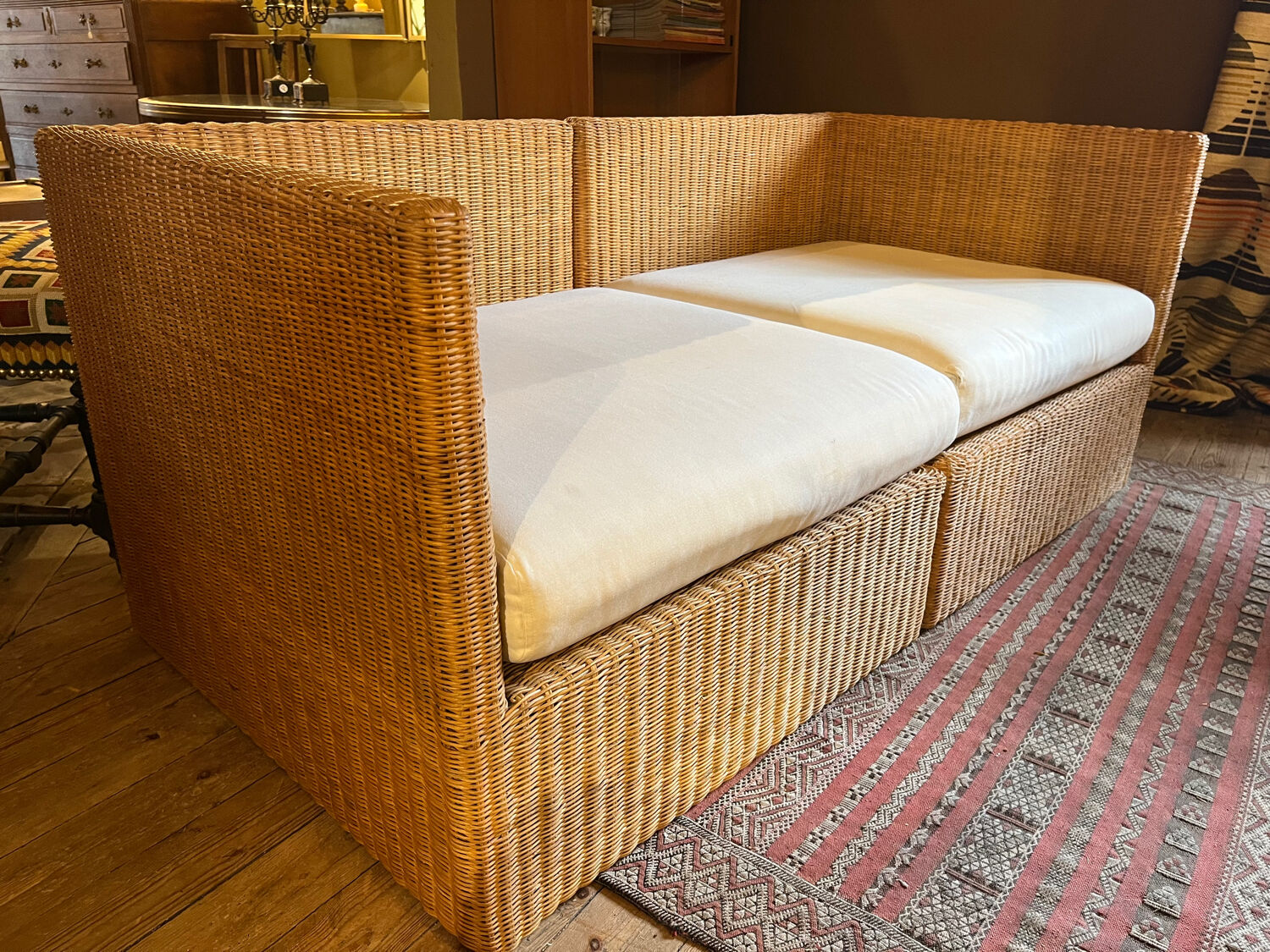 Banquette en osier