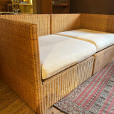 Wicker bench