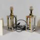 Stephane Davidts. Set of 2 table lamps by WKR, Hollywood Regency, Germany, 1980s.
