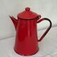 Vintage 1950 red enamelled sheet metal