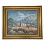 Oil on canvas provençal painting signed