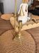 Adjustable golden bronze candlestick chandelier — Delabre Art Bronze — soft