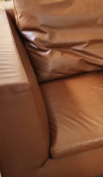 Camel leather sofa Ligne Roset