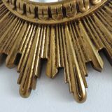 Golden Sun witch miror 60s 70s 30x30cm