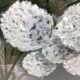 Still life painting with white flowers from the 70s