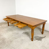 Country house wooden dining table