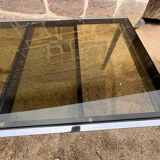 Smoked glass dining table