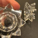 Pair of Saint-Louis cut crystal salt cellars