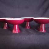 Set of 4 foot cups in Sèvres ceramic