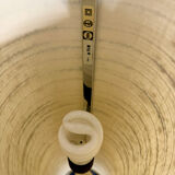 Ancien lampadaire des années 70 design Lemag vintage chromé 