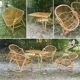 Banquette rotin 3 places