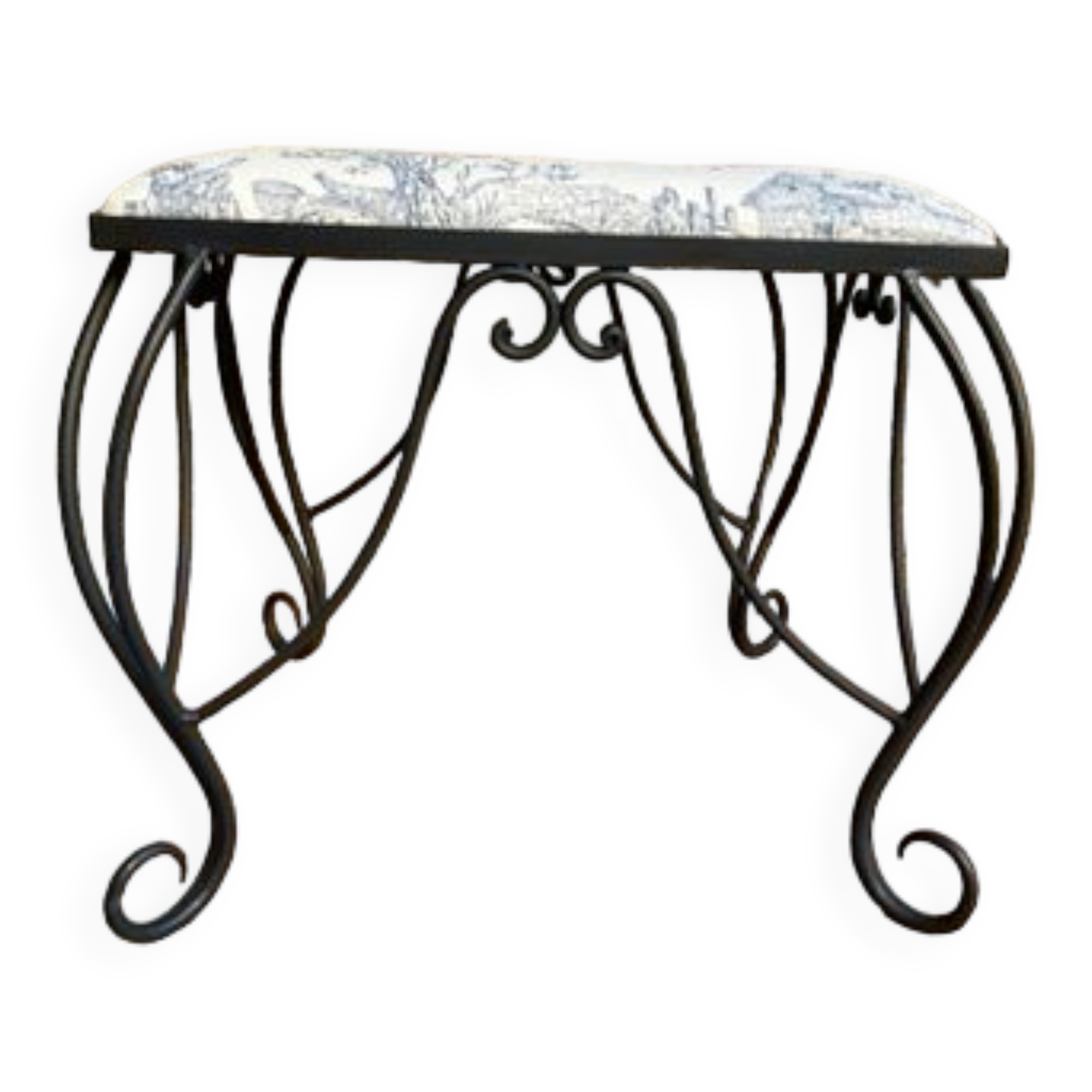 Canvas de Jouy stool