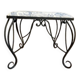 Tabouret Toile de Jouy