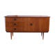 Teak and brass 140cm