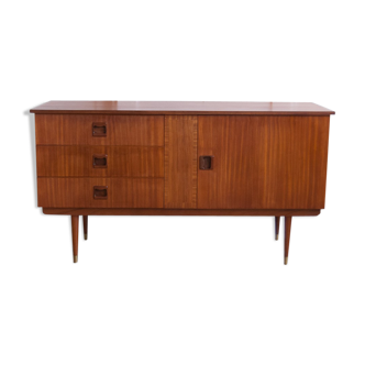 Teak and brass 140cm