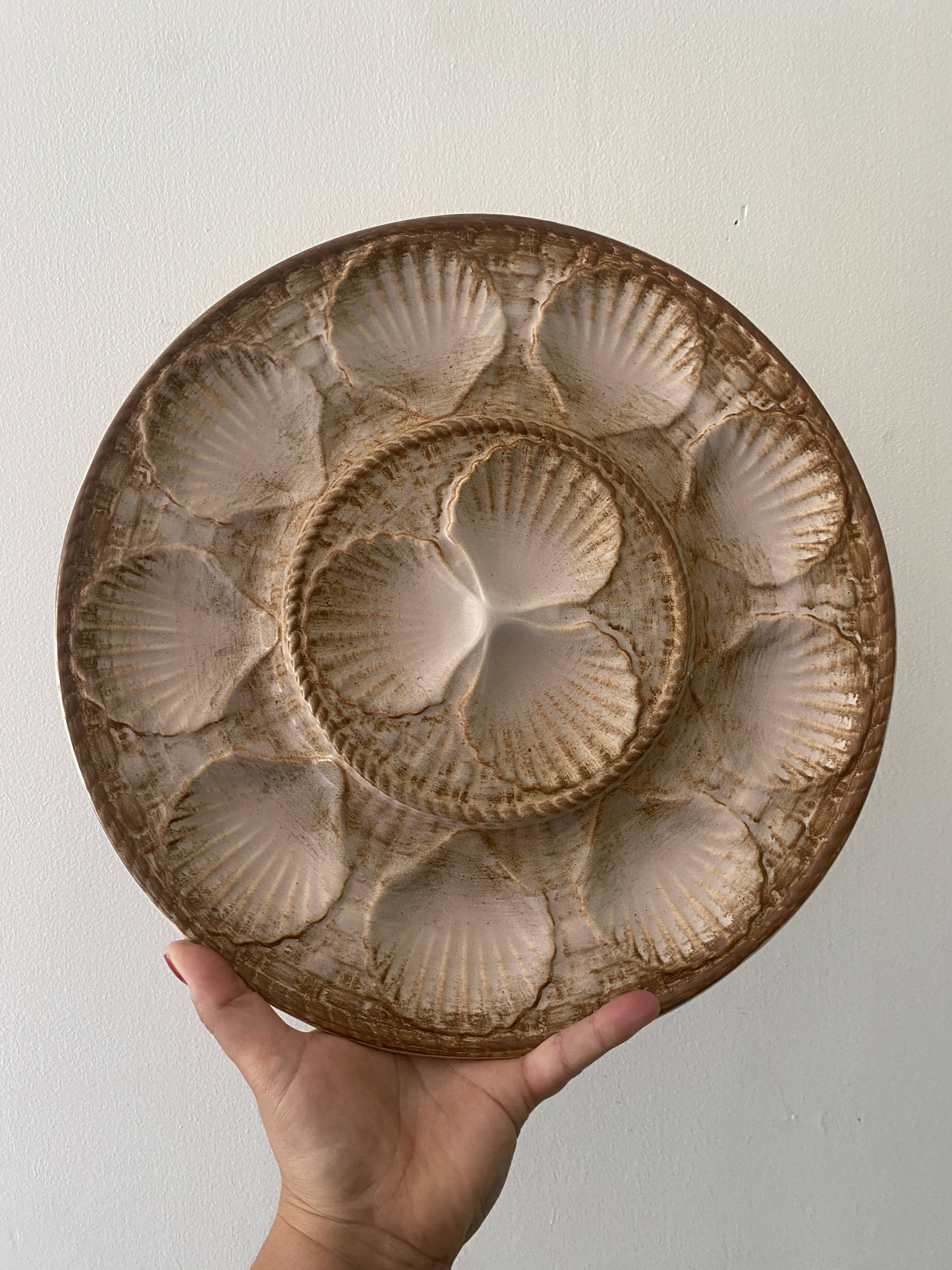 Vintage oyster dish from the Longchamp factory